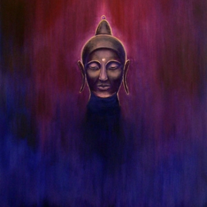 buddha oil & mixed media 60 x 80 cm £1,500 for sale
