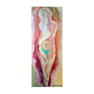 divine source goddess oil on canvas 20 x 60 cm £375 sold