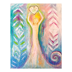 goddess of love acrylic on canvas 23 x 30 cm £140 sold