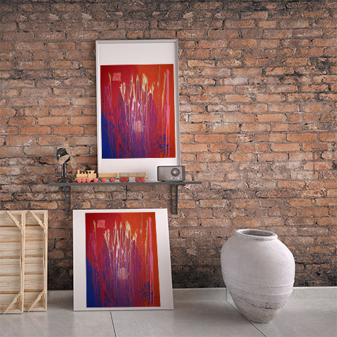 orgasmic power acrylic & mixed media on canvas 80 x 100 cm £1,200 sold