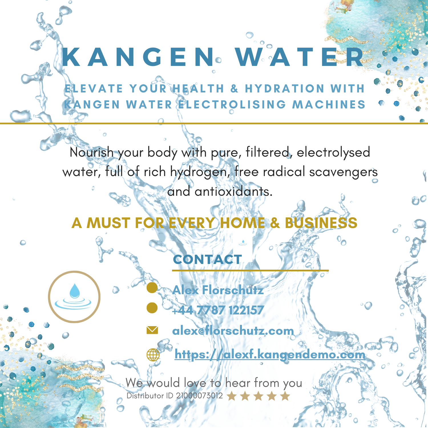 Enagic Kangen Water - Alex Florschutz Art